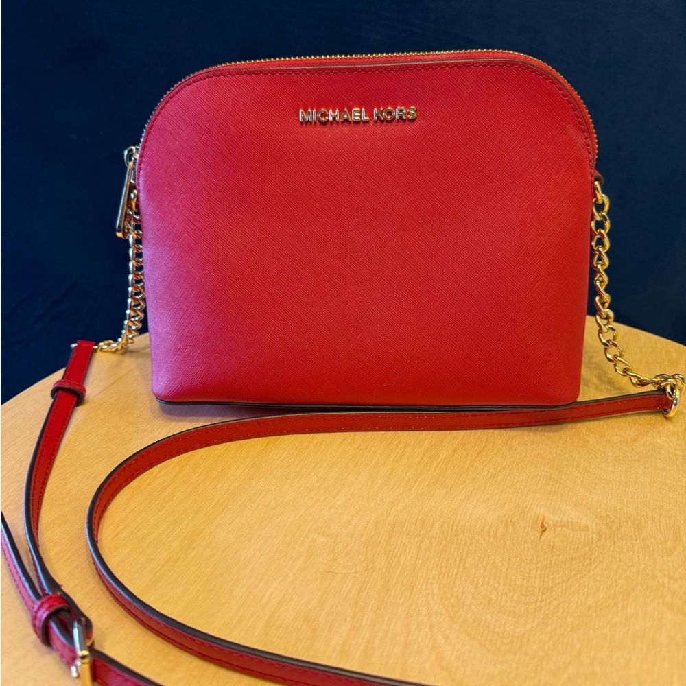 Michael Kors Red Crossbody Bag